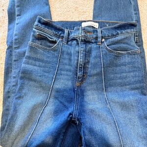 LOFT High-Rise Straight Jeans in Medium Blue Wash